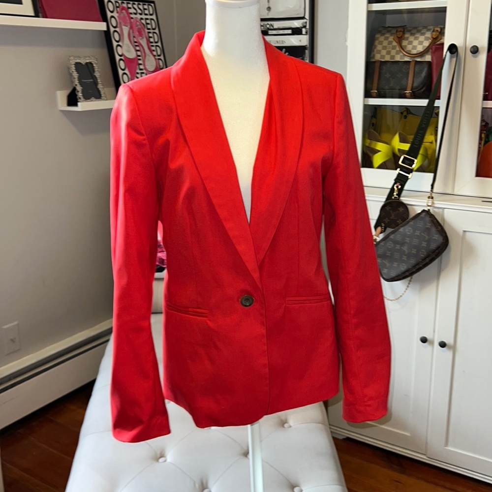 Old Navy Red Double Lined Blazer